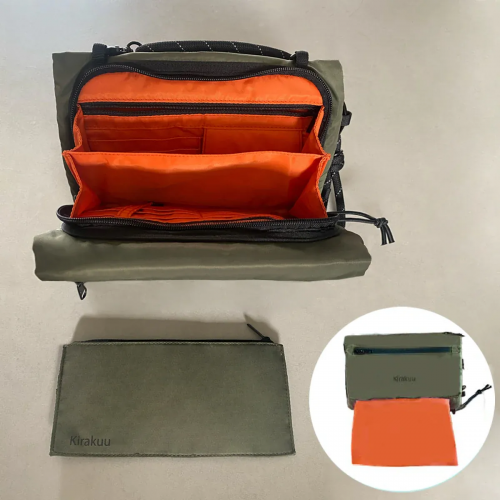 日本品牌 Kirakuu便攜旅行袋 綠色 日本品牌 Kirakuu便攜旅行袋 綠色